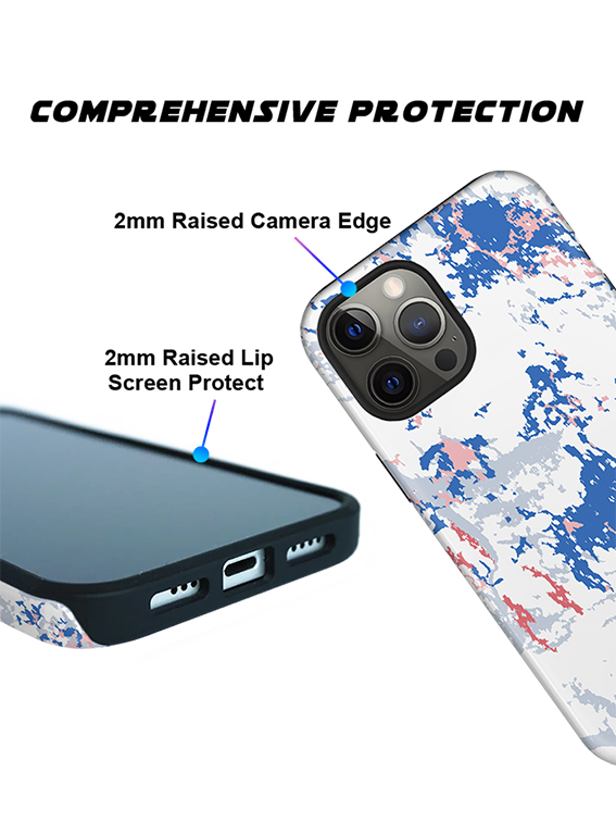 Artistic and Fluid Water Ink Splash Full Print iPhone Case