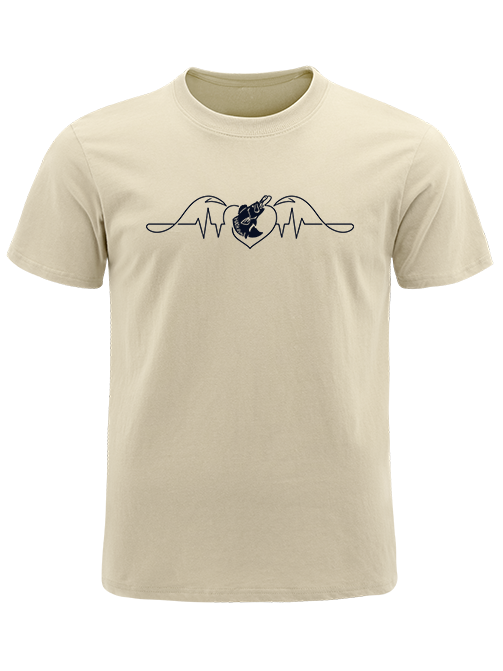 Fishing Heart Beat Pulse Unisex Classic Cotton Tee