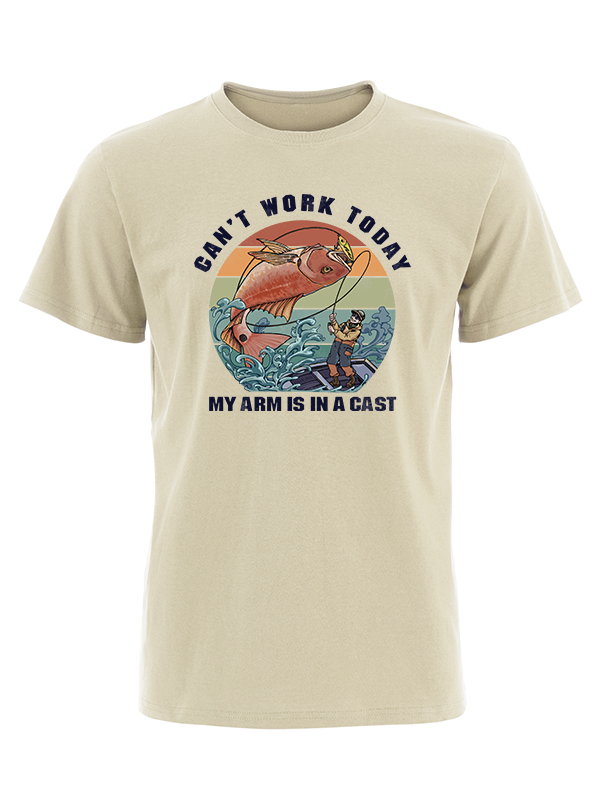 Hooked on a Day Off Vintage Cotton Tee
