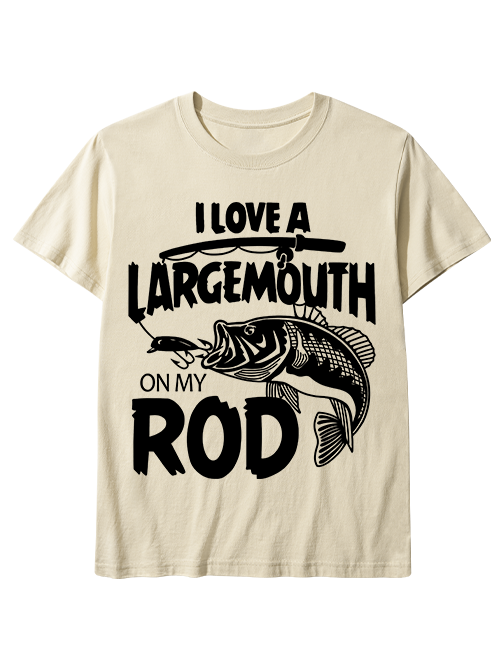 I Love a Largemouth on My Rod Funny Unisex Classic Cotton Tee