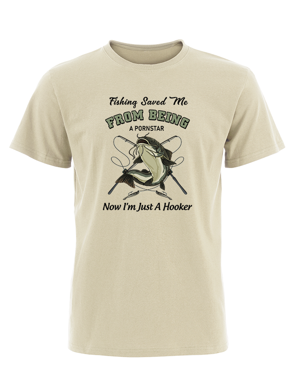 Fishing Saved Me Vintage Cotton Tee
