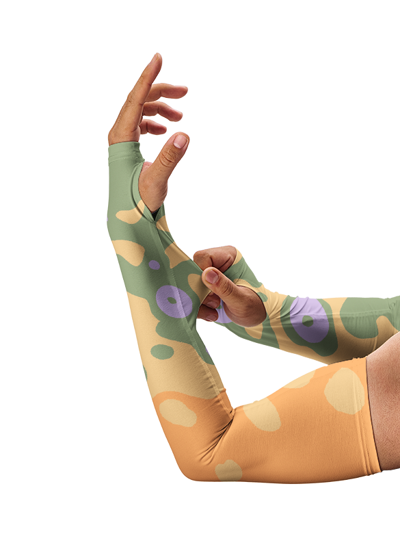 Unique and Artistic Trout Skin Full Print Sun Protection Arm Sleeves