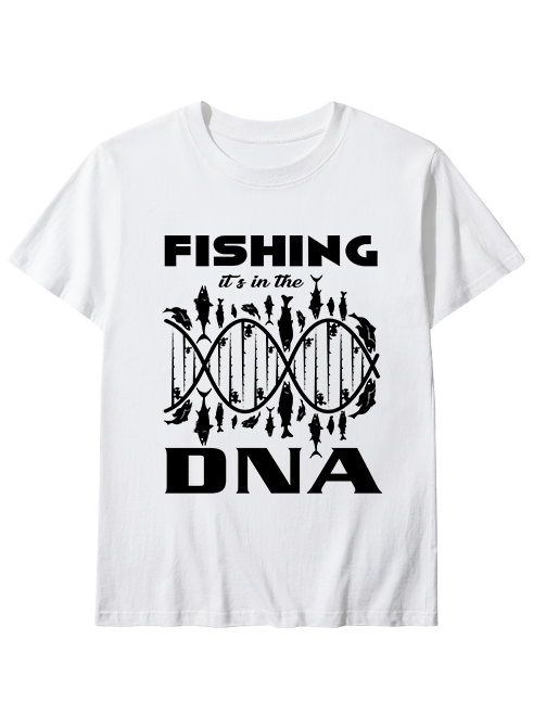 Fishing It's in the DNA Unisex Classic Cotton Tee