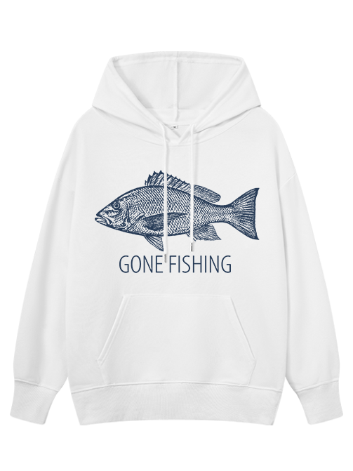 Gone Fishing Catch You Later Classic Hoodie