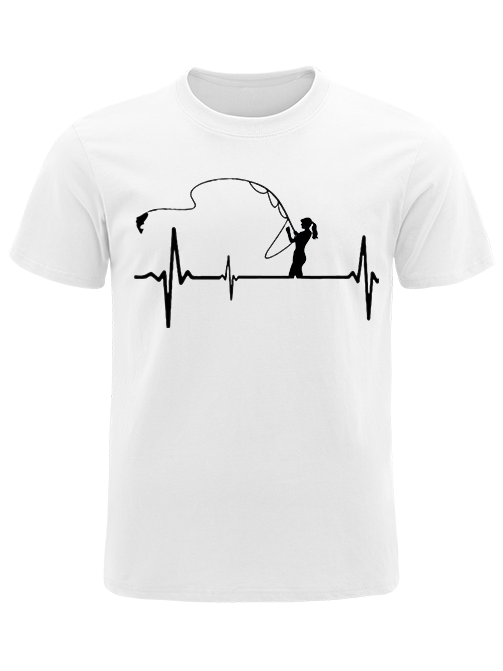 Heartbeat of a Fisherwoman Unisex Classic Cotton Tee
