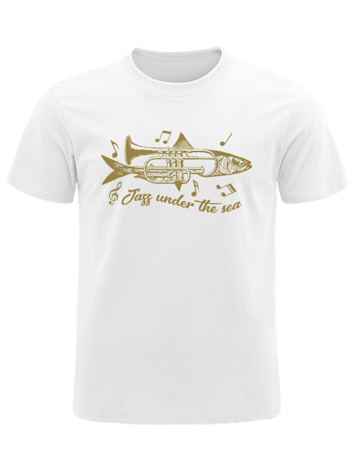 Jazz Under the Sea Funny  Unisex Classic Cotton Tee