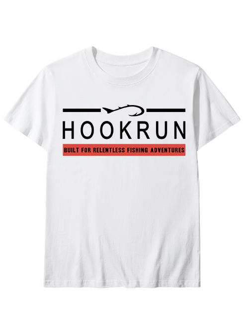 Hookrun Built For Relentless Fishing Adventures Unisex Classic Cotton Tee