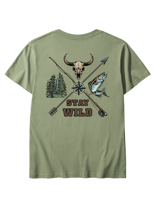 Stay Wild Embrace Adventure Unisex Classic Cotton Tee