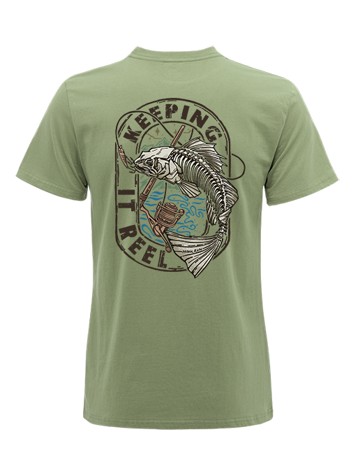 Keeping It Reel Bass Skeleton Unisex Classic Cotton Tee