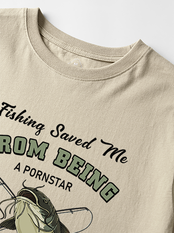 Fishing Saved Me Vintage Cotton Tee