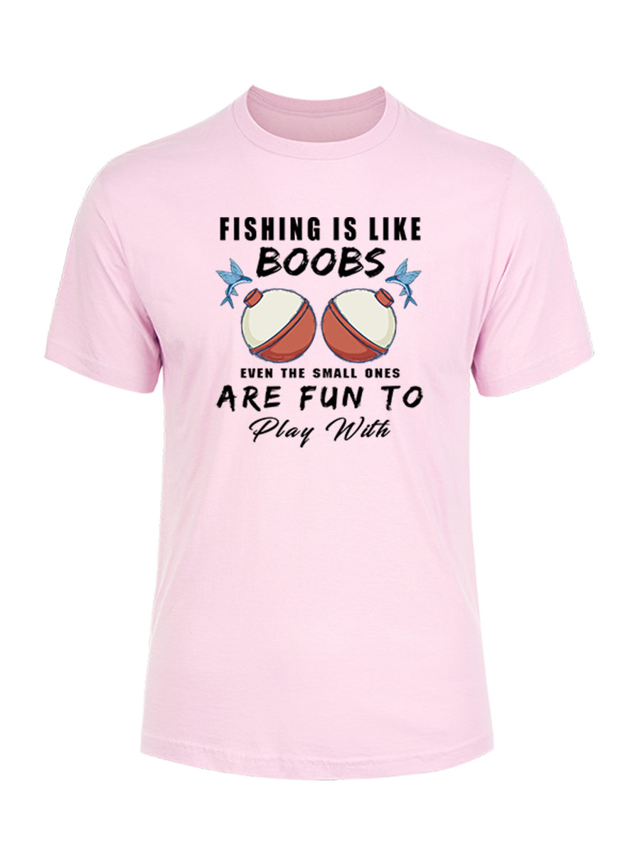 Fishing is Like Boobs Unisex Cotton Tee