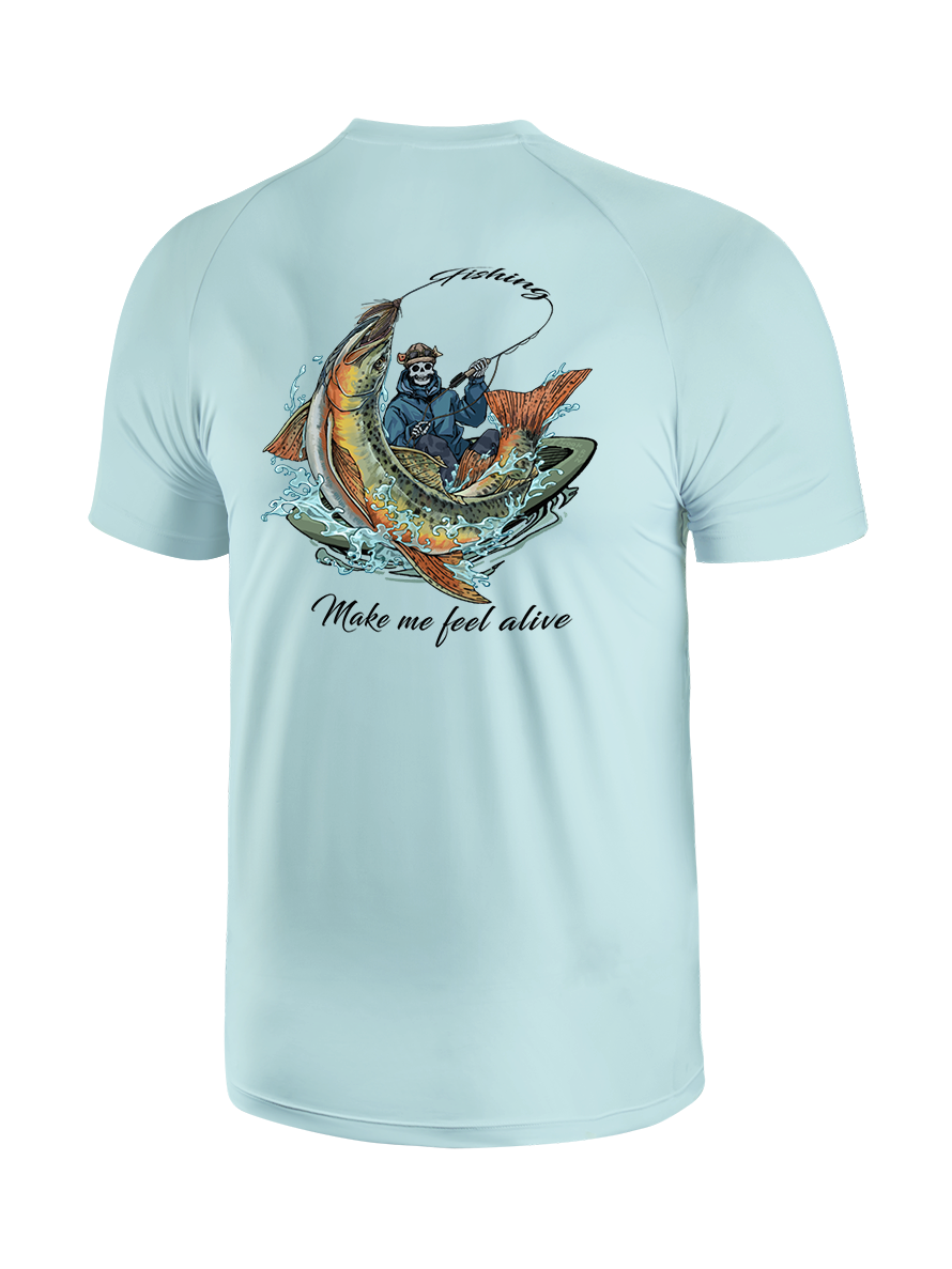 fishing-make-me-feel-alive-upf-tee
