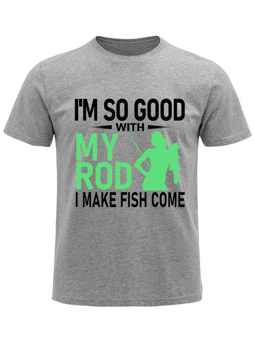 I'm So Good With My Rod Funny Female Angler Unisex Classic Cotton Tee