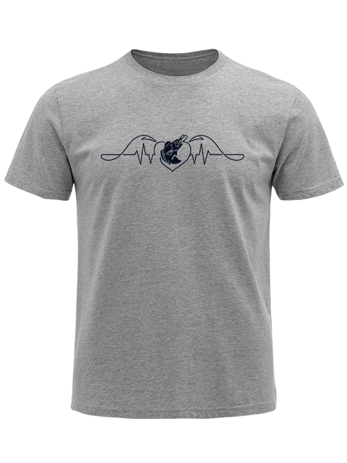 Fishing Heart Beat Pulse Unisex Classic Cotton Tee
