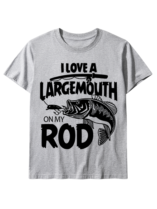 I Love a Largemouth on My Rod Funny Unisex Classic Cotton Tee