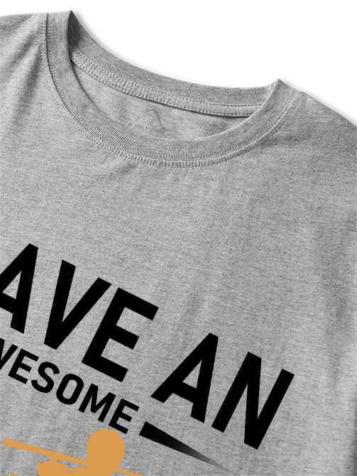 I Have an Awesome Rod Funny Male Angler Unisex Classic Cotton Tee