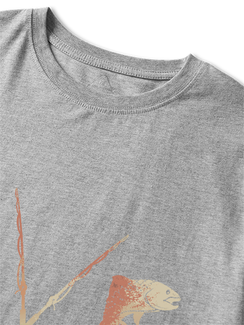 Rustic LOVE Trout Fishing Unisex Classic Cotton Tee