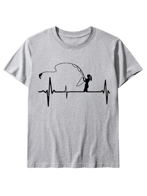 Heartbeat of a Fisherwoman Unisex Classic Cotton Tee