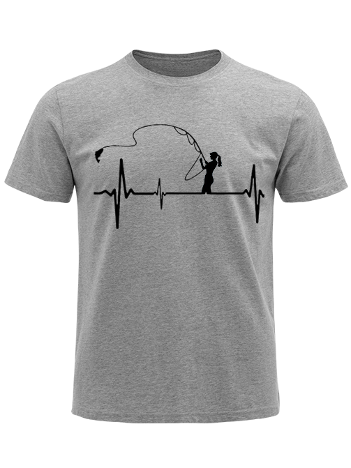 Heartbeat of a Fisherwoman Unisex Classic Cotton Tee