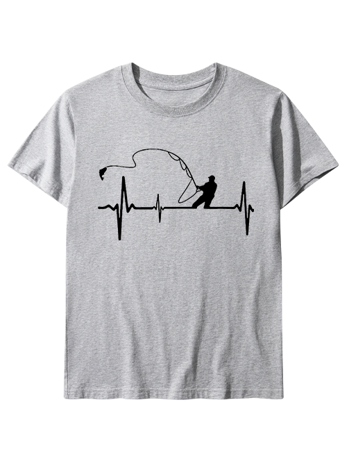 Heartbeat of a Fisherman Unisex Classic Cotton Tee