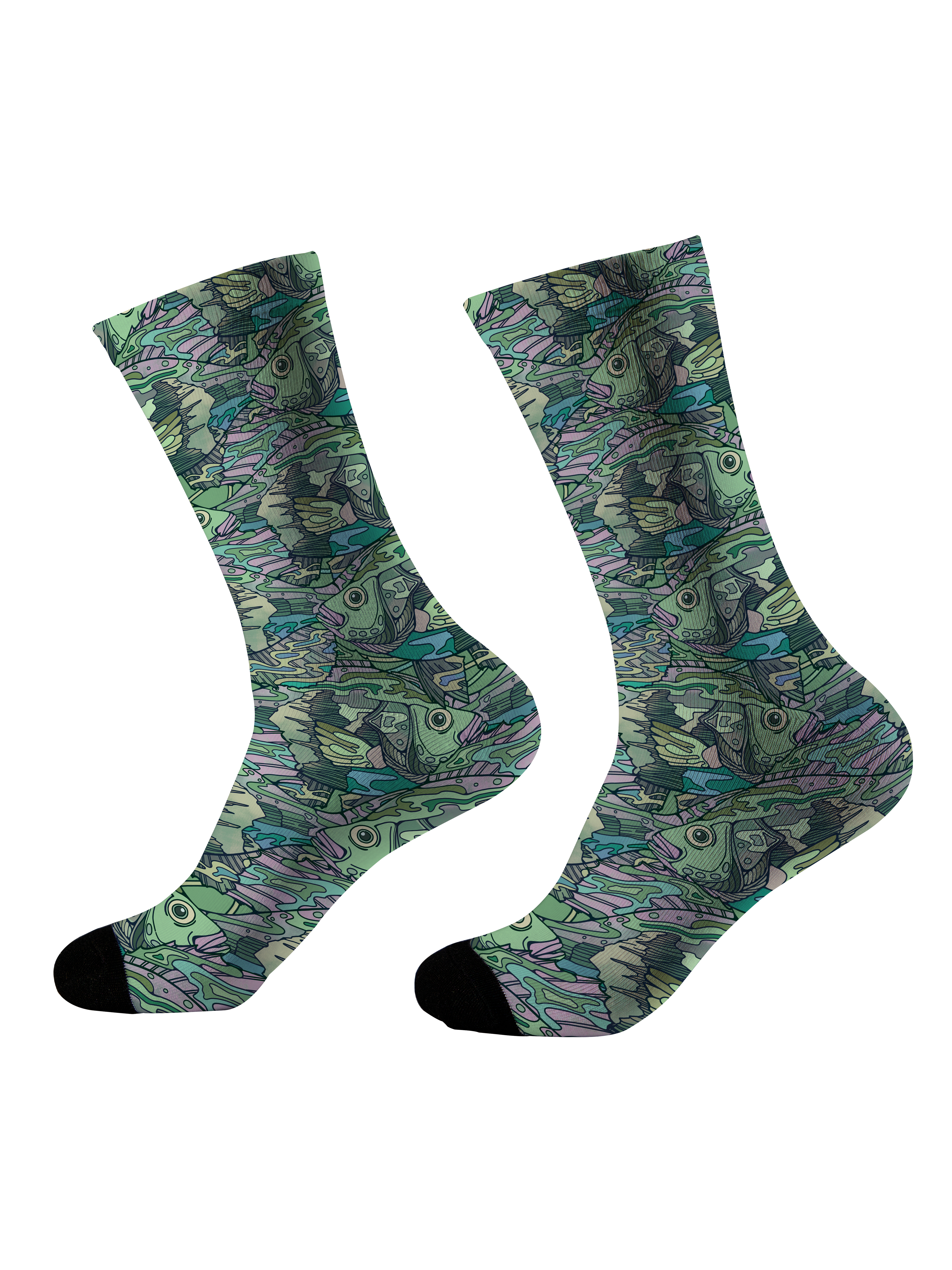 Secrets of the Hidden Halibut UPF Unified Printed Hoodie Sets