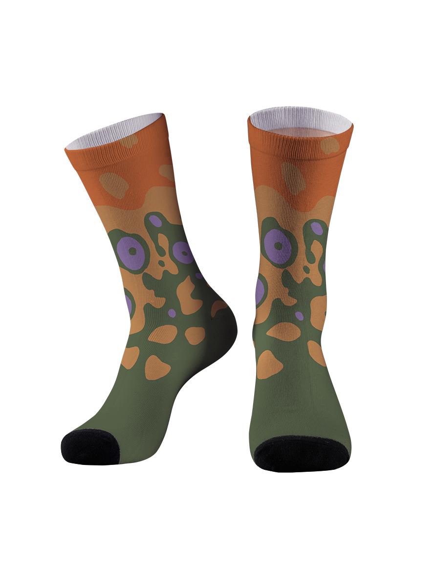 Professional Master Baiter Full Print Fishing Socks