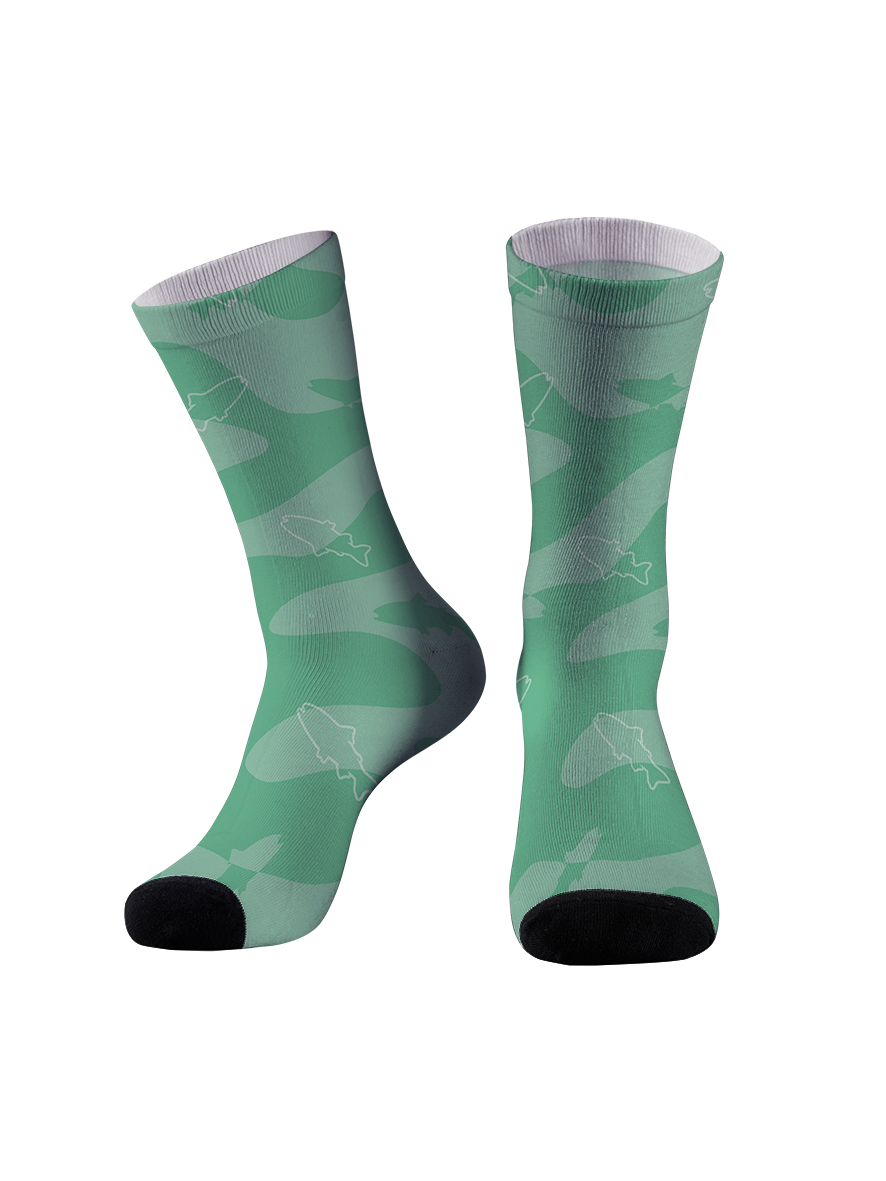 Who is My Prey Full Print Fishing Socks