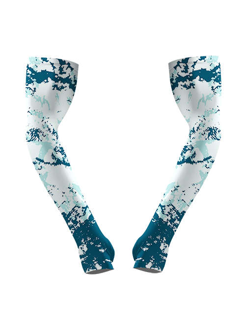 Ocean-Inspired Water Texture Full Print Sun Protection Arm Sleeves