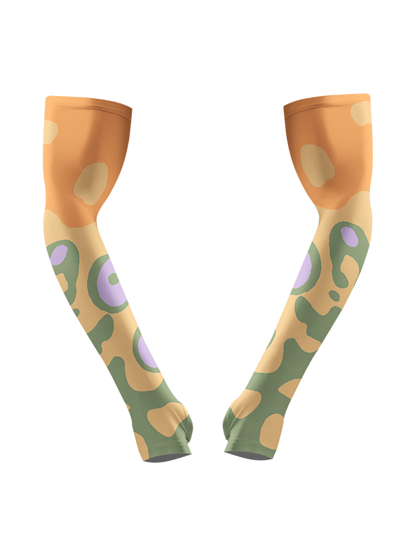 Unique and Artistic Trout Skin Full Print Sun Protection Arm Sleeves