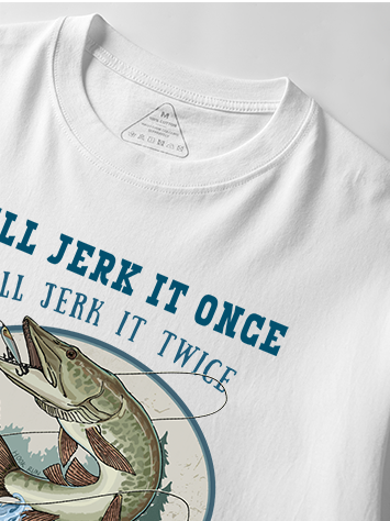 Keep Jerking Till She Bites Vintage Cotton Tee