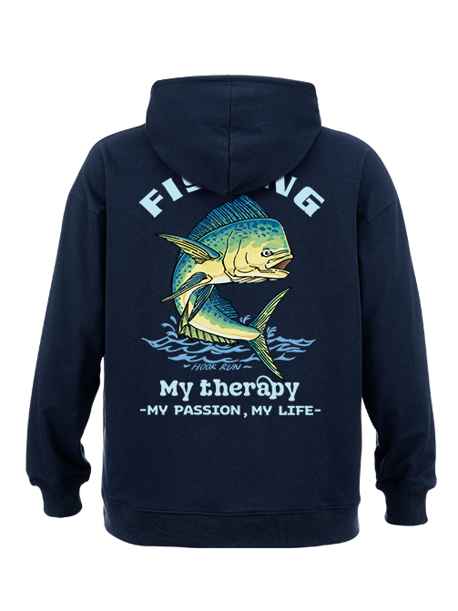 Fishing Is My Therapy Classic Hoodie