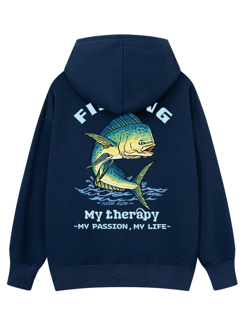 Fishing Is My Therapy Classic Hoodie