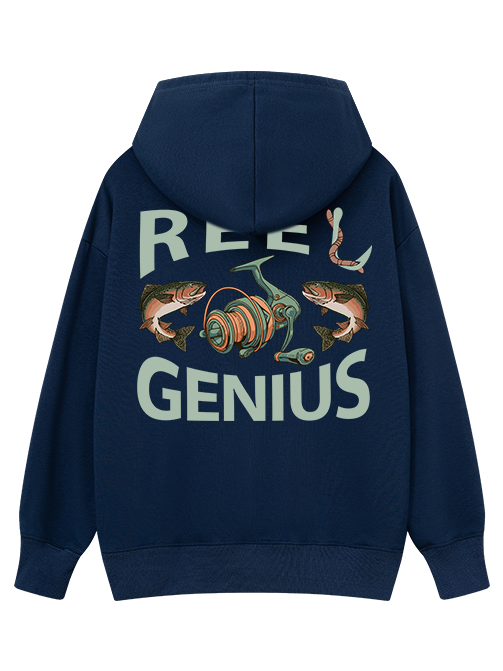 Reel Genius Funny Fishing Classic Hoodie