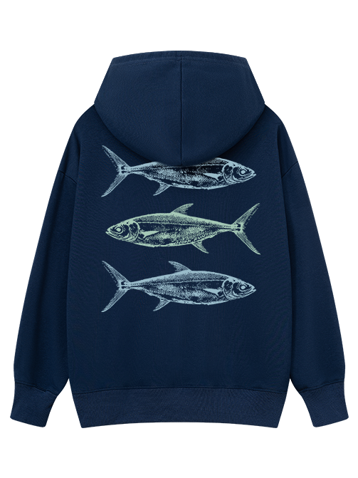 The Sea Trio Under Moonlight Classic Hoodie