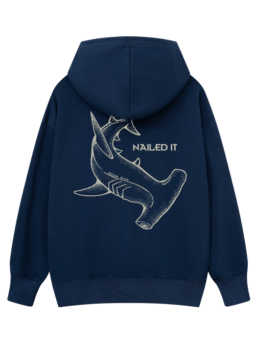 Nailed It Funny Hammerhead Shark  Classic Hoodie