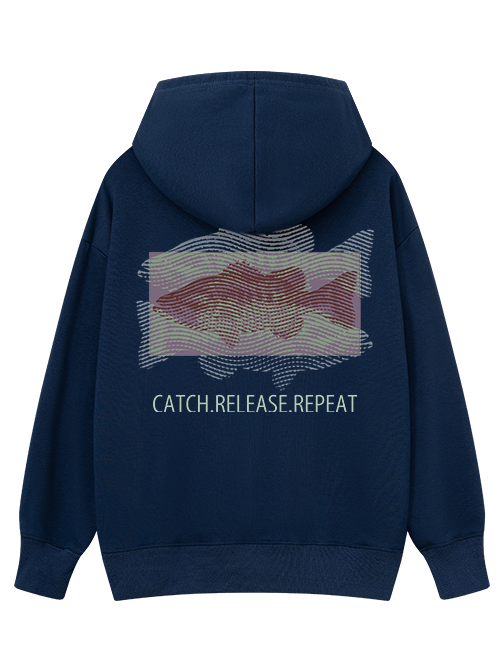 Fishing Dreams in Fingerprints Classic Hoodie