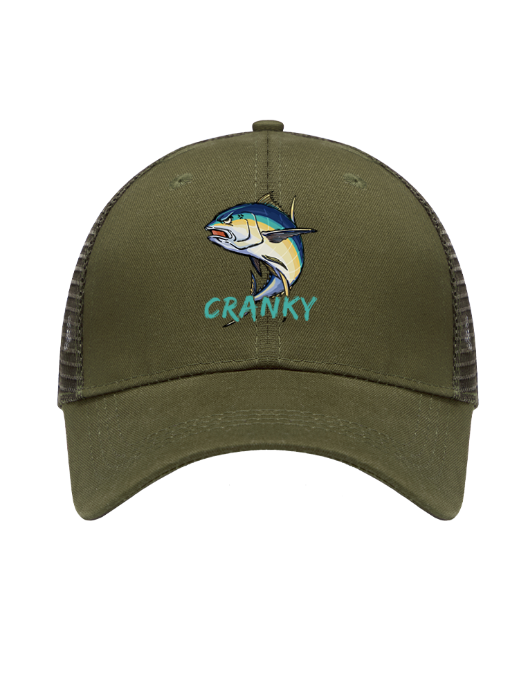 Ocean's Feisty Cranky Tuna Mesh Velcro Hat
