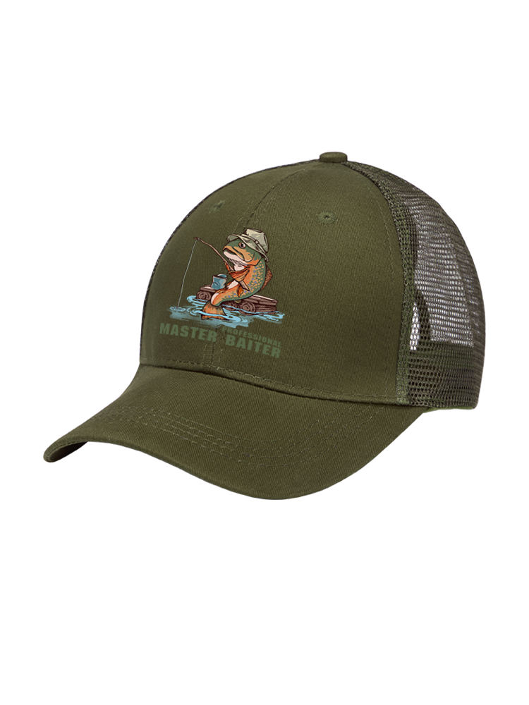 Professional Master Baiter Mesh Velcro Hat