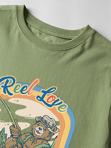 Reel Love Family Fishing Vintage Cotton Tee