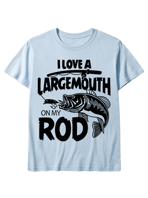 I Love a Largemouth on My Rod Funny Unisex Classic Cotton Tee