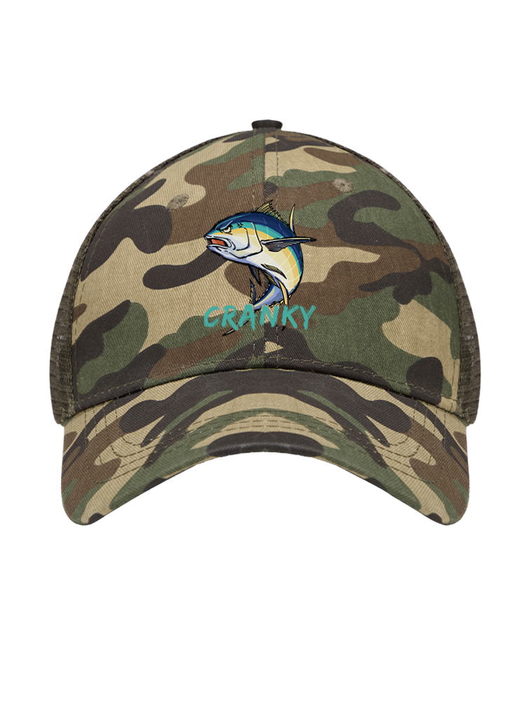 Ocean's Feisty Cranky Tuna Mesh Velcro Hat