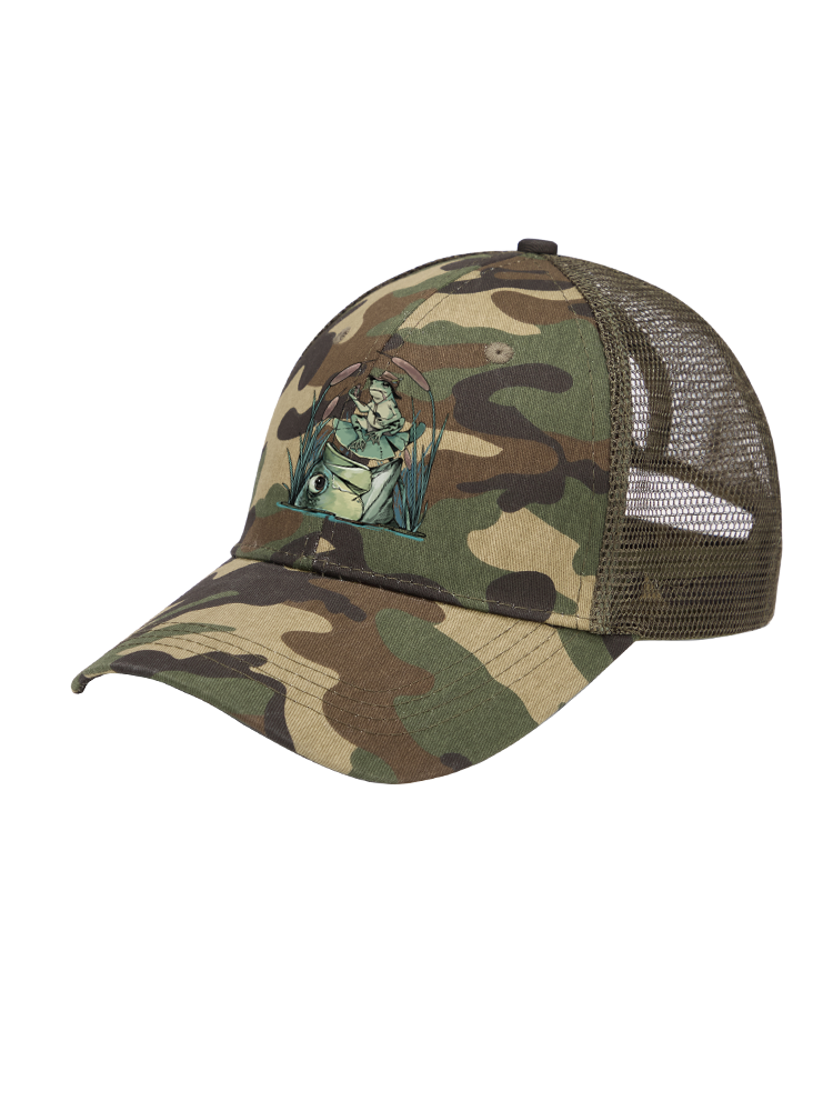 There's Always a Bigger Fish Mesh Velcro Hat
