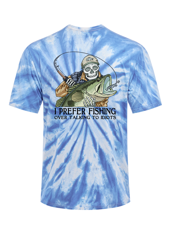 Talk Less Fish More Tie Dye Tee