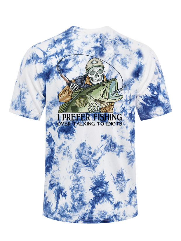 Talk Less Fish More Tie Dye Tee