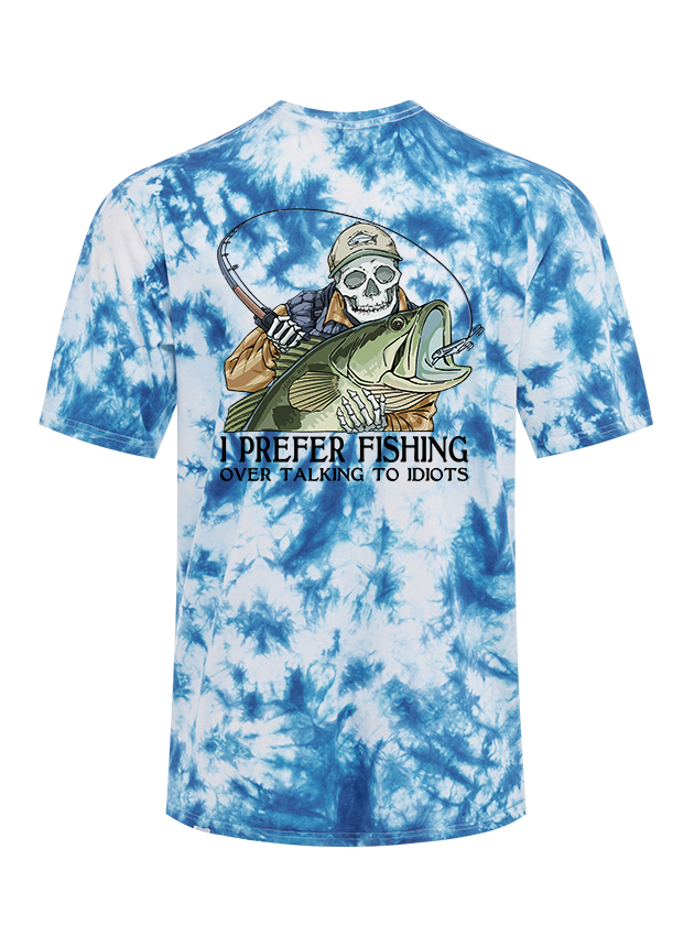 Talk Less Fish More Tie Dye Tee