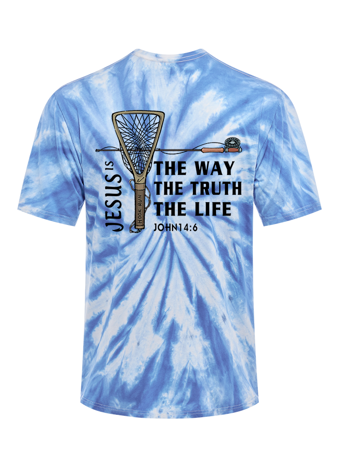 Fishing for Truth Tie Dye Tee