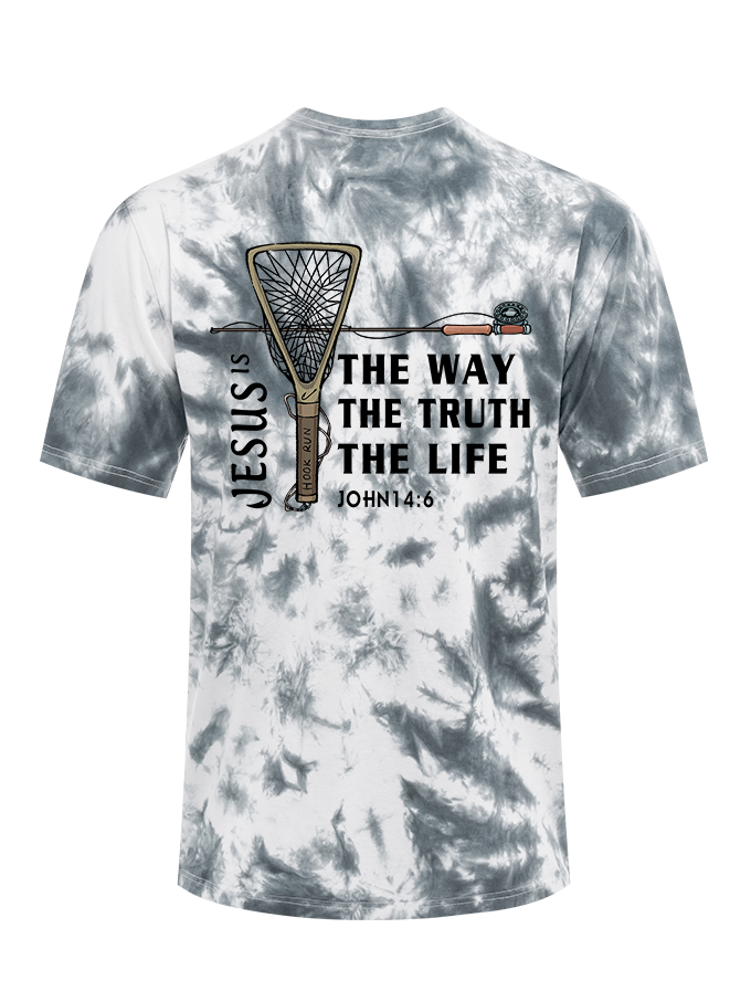 Fishing for Truth Tie Dye Tee