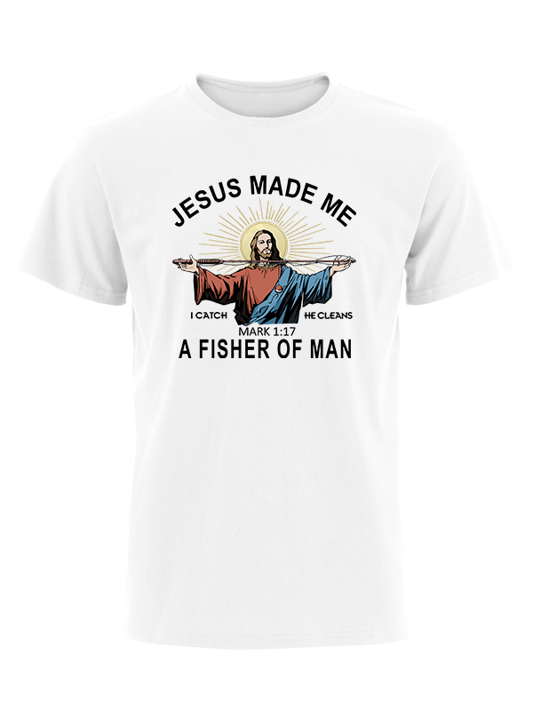 Jesus Made Me a Fisher of Men Vintage Cotton Tee