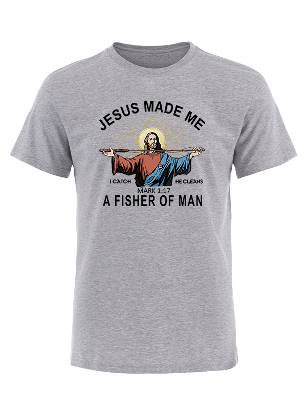 Jesus Made Me a Fisher of Men Vintage Cotton Tee