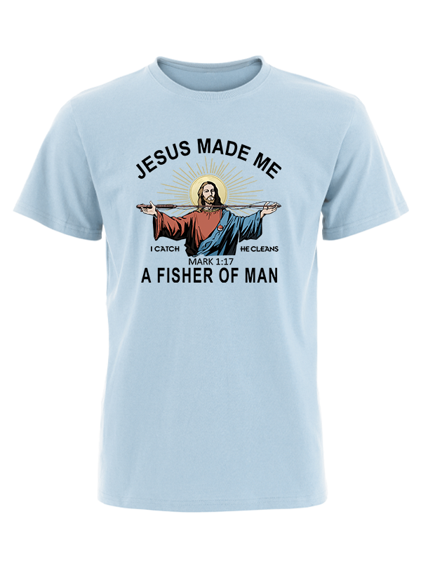 Jesus Made Me a Fisher of Men Vintage Cotton Tee
